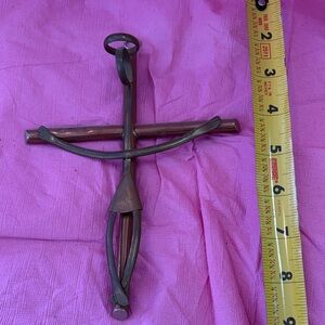 Rustic Metal Cross Wall Decor